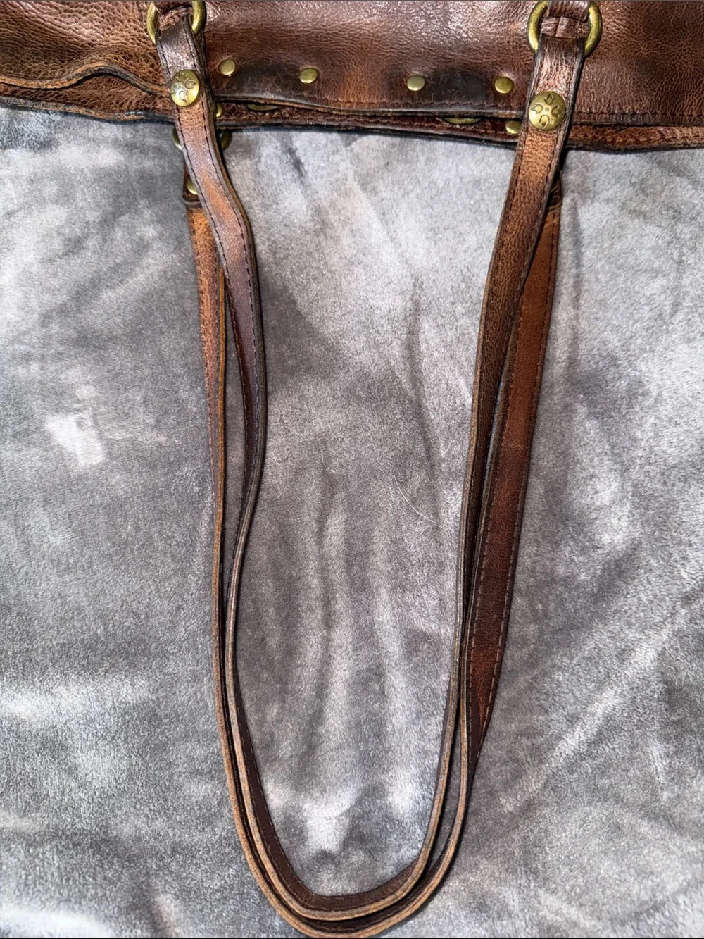 Patricia Nash Benvenuto Tote dark brown Large shoulder bag
